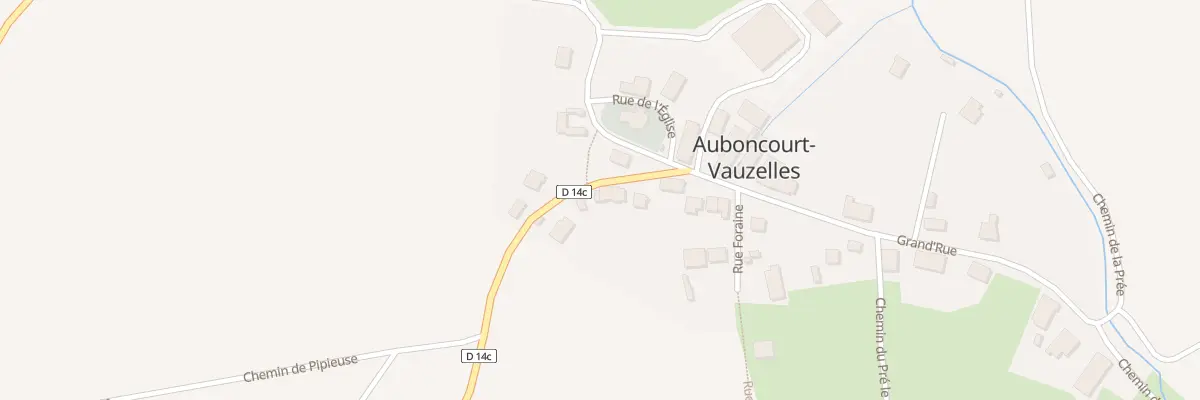 Plan du 2 Grand’rue à Auboncourt-Vauzelles