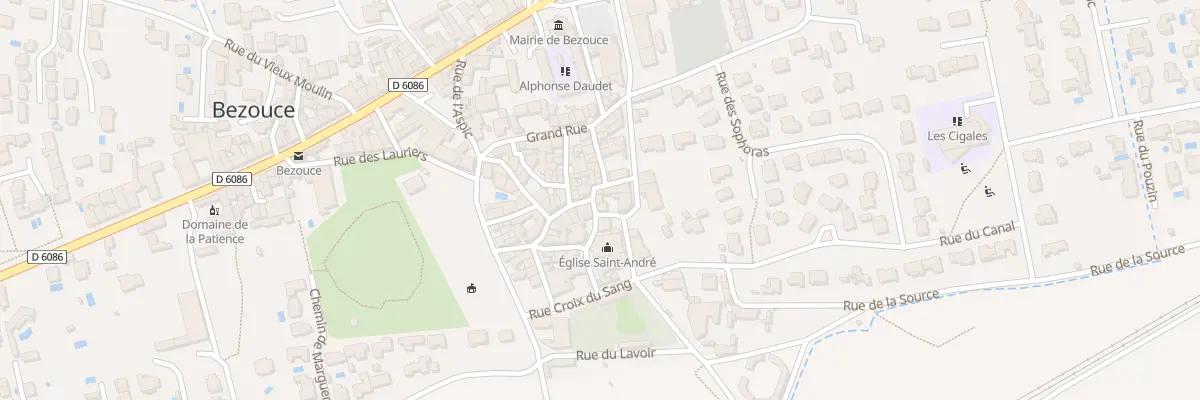 Plan du 4 Rue de la commune à Bezouce