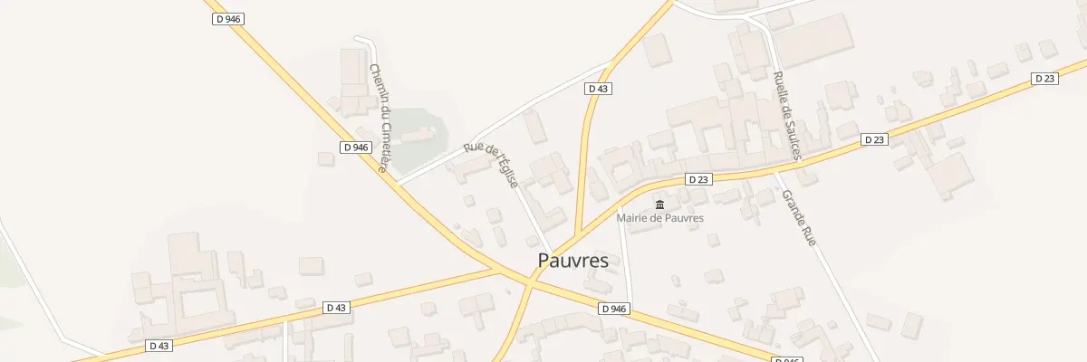 Plan du 3 Rte de Saulces Champenoises à Pauvres