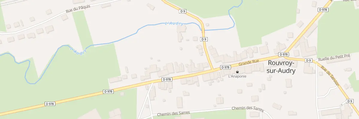 Plan du 278 Rue Grande Rue à Rouvroy-sur-Audry