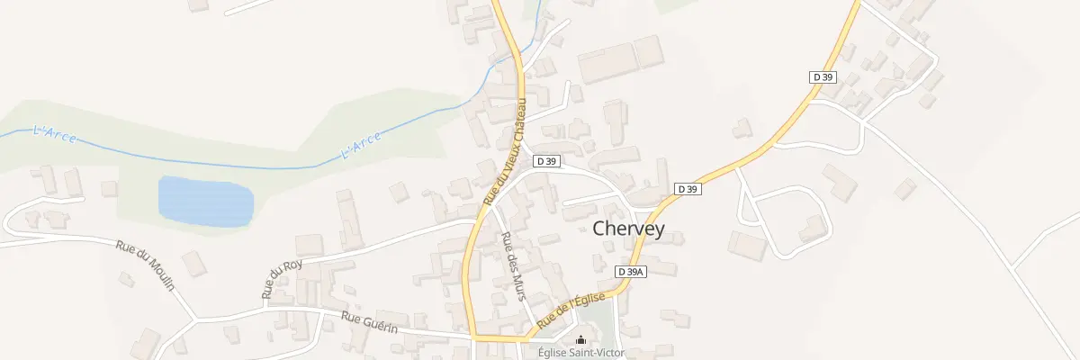 Plan du 4 Rue du Centre à Chervey