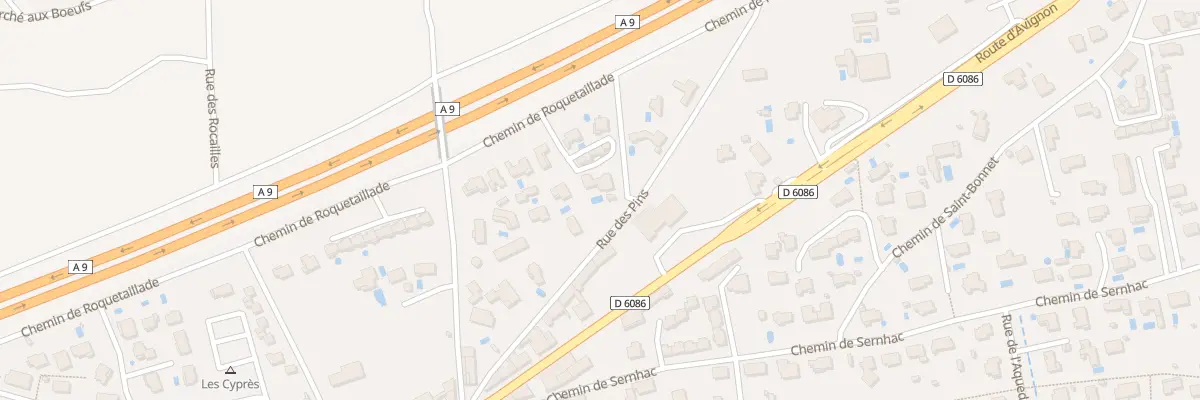 Plan du 195 Rue des pins à Bezouce