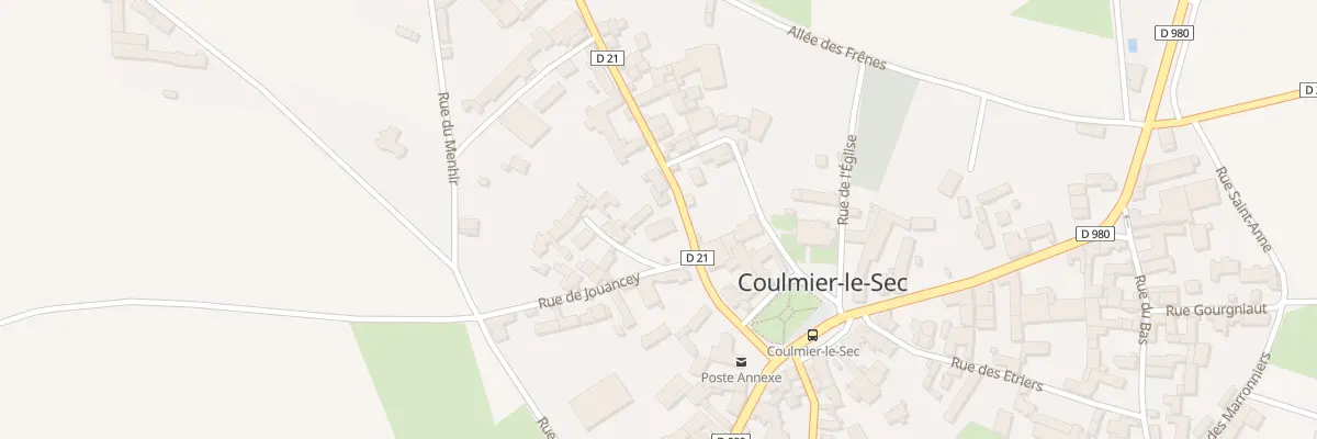 Plan du 5 Rue de la Croix à Coulmier-le-Sec