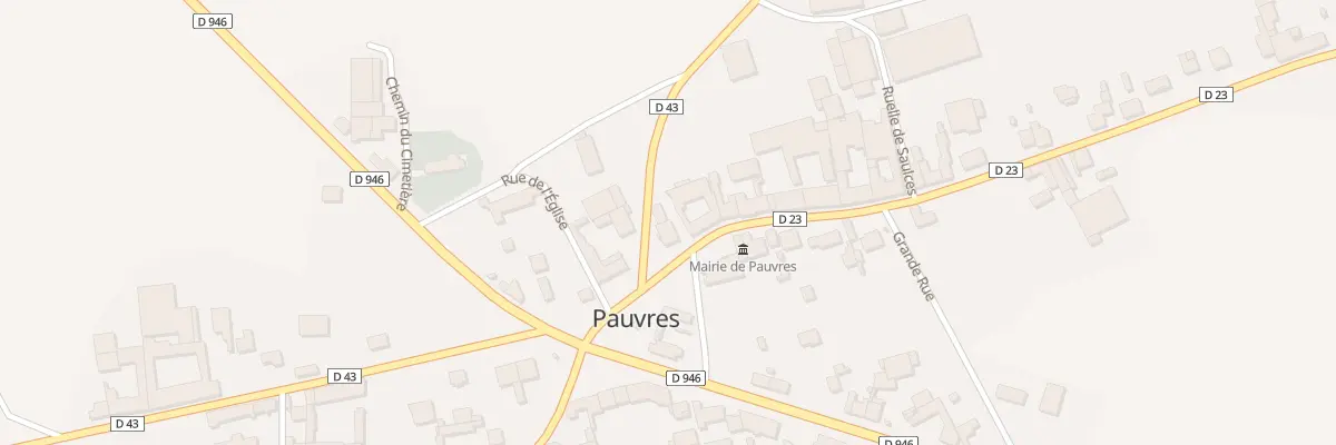 Plan du 2 Rte de Saulces Champenoises à Pauvres