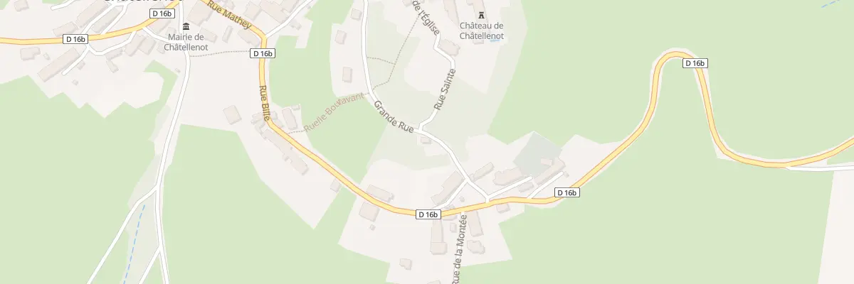 Plan du 14 Grande Rue à Châtellenot