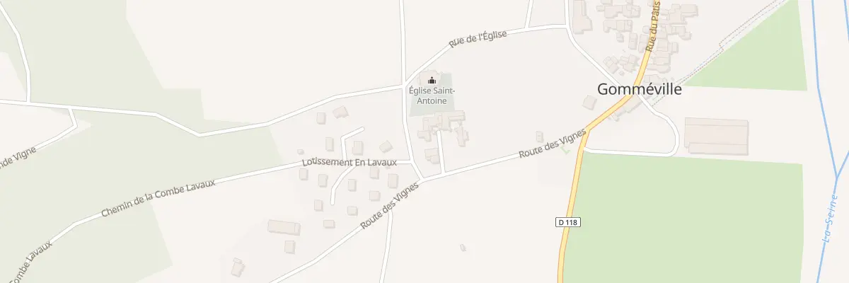 Plan du 8 Rte des Vignes à Gomméville