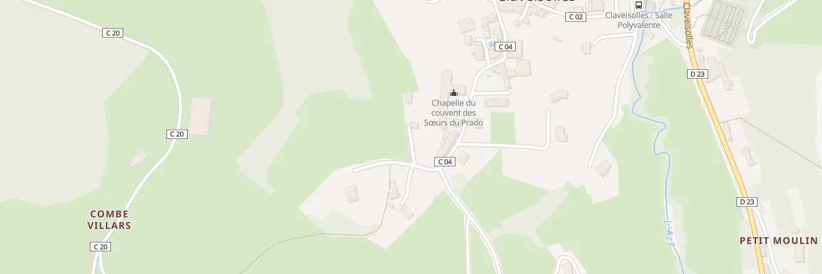 Plan du 5044 Le Bourg à Claveisolles