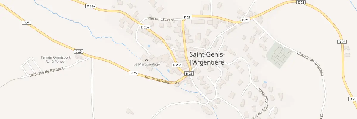 Plan du 8 Rue de la Mairie à Saint-Genis-l’Argentière