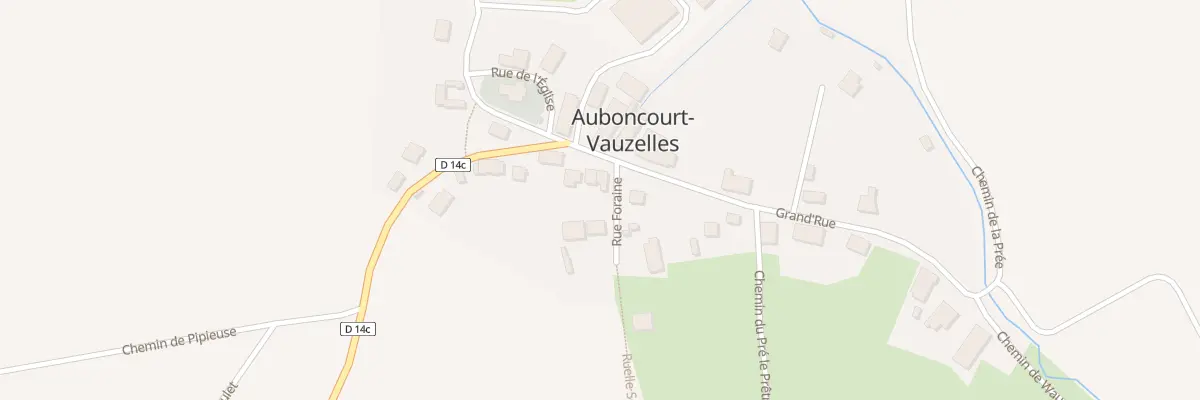 Plan du 8 Grand’rue à Auboncourt-Vauzelles
