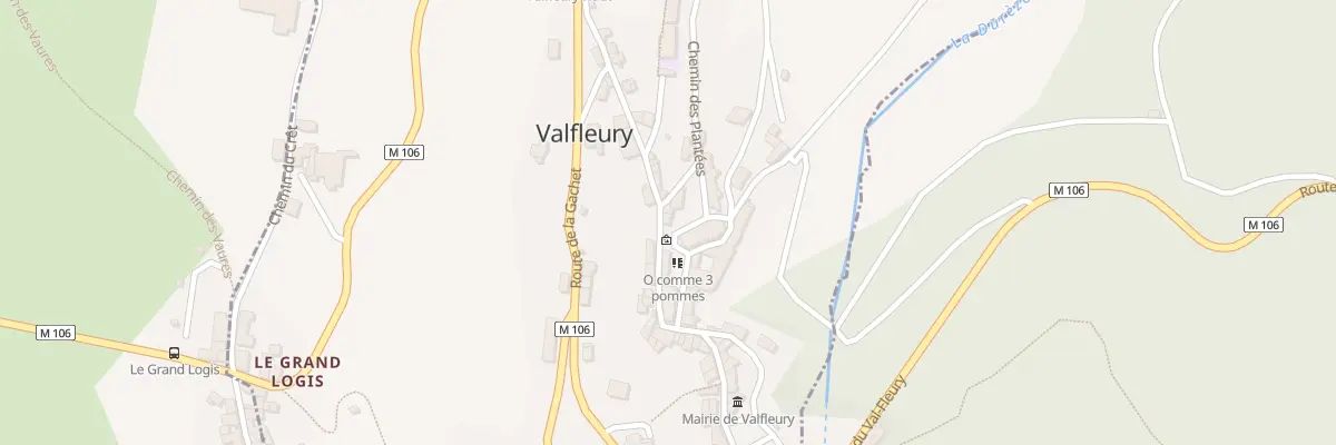 Plan du 76 Grande Rue à Valfleury