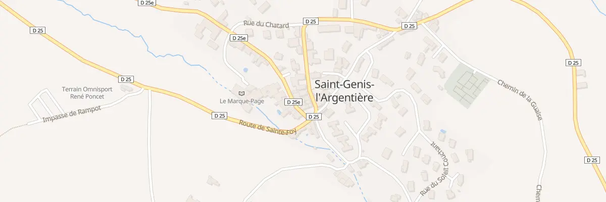 Plan du 4 Rue de la Mairie à Saint-Genis-l’Argentière