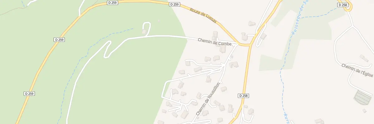 Plan du 74 Che de Roussillon à Mirabel
