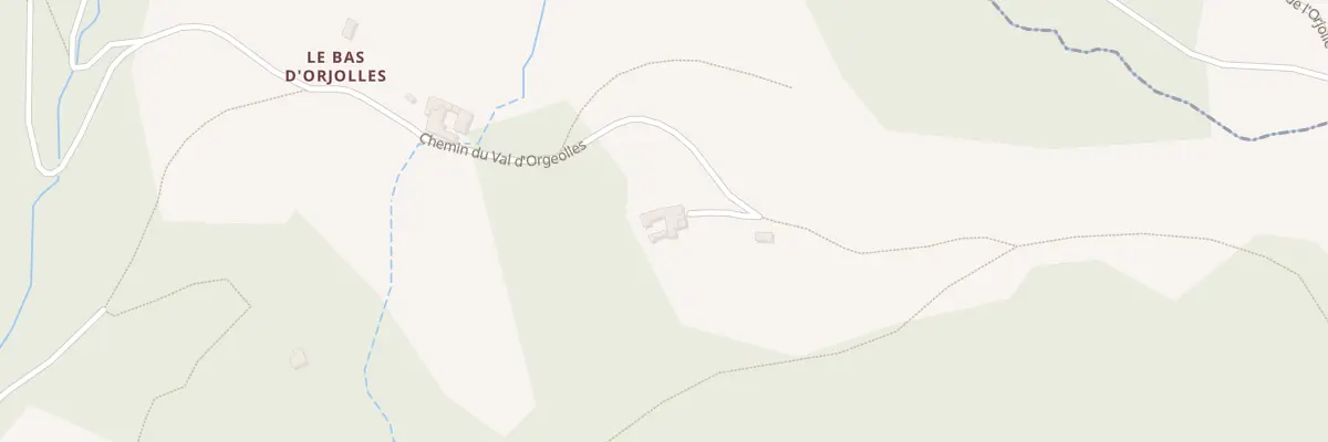 Plan du 1900 Che du Val d’Orjolle à Aveize