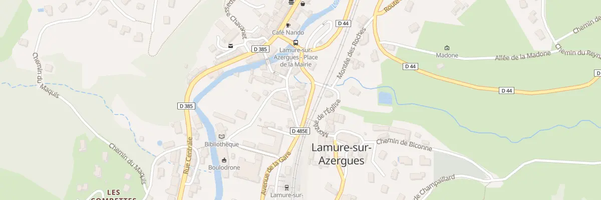 Plan du 94 Av de la Gare à Lamure-sur-Azergues