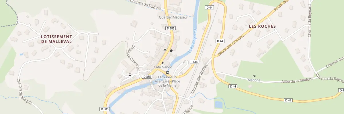 Plan du 383 Rue Centrale à Lamure-sur-Azergues