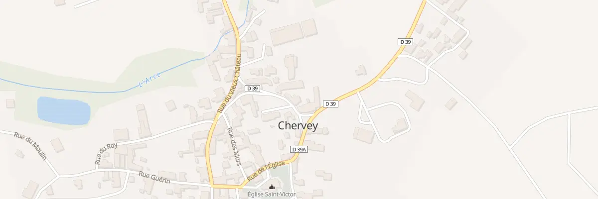 Plan du 7 Rue du Centre à Chervey