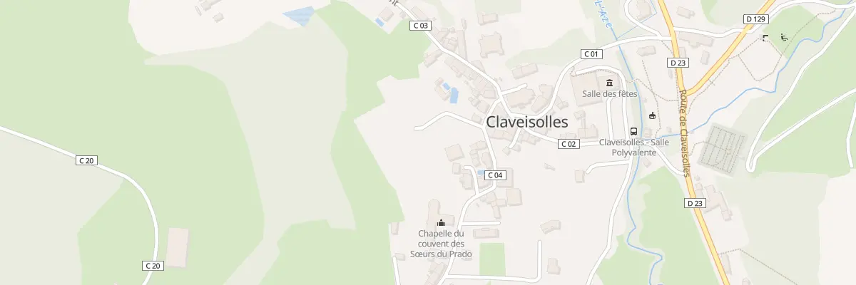 Plan du 36 Rue de la Manecanterie à Claveisolles
