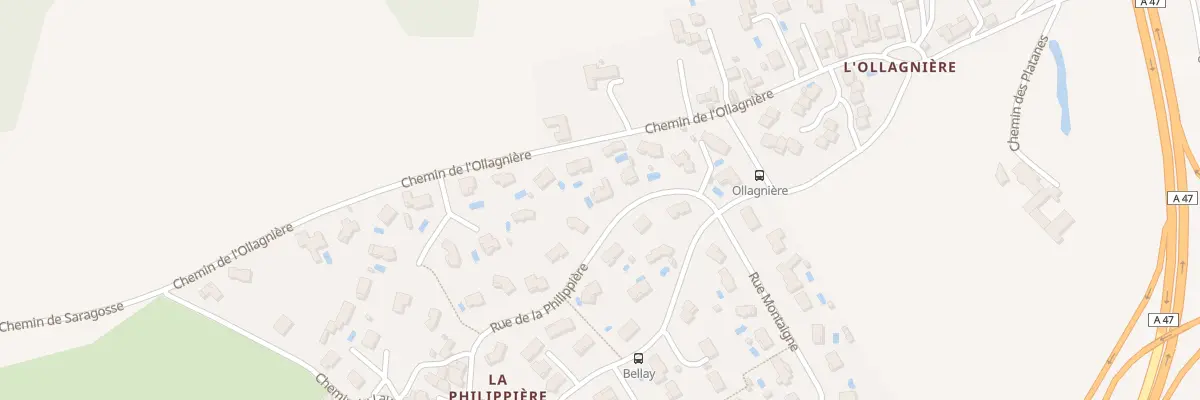 Plan du 7 Rue de la philippière à Saint-Chamond