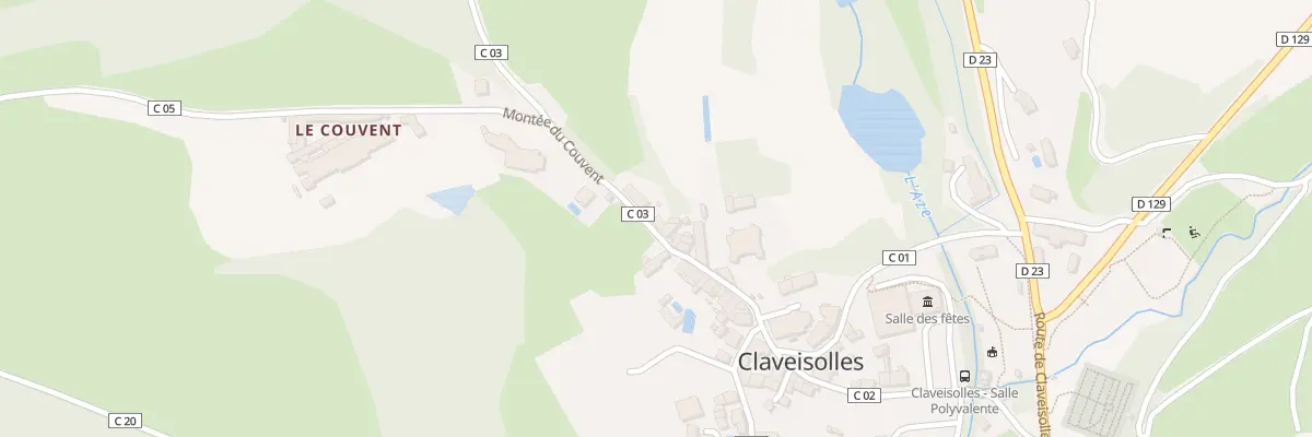 Plan du 5099 Le Bourg à Claveisolles