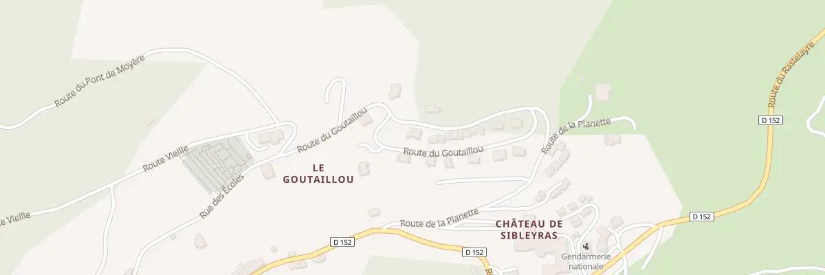 Plan du 5342 Le Goutaillou à Saint-Pierreville