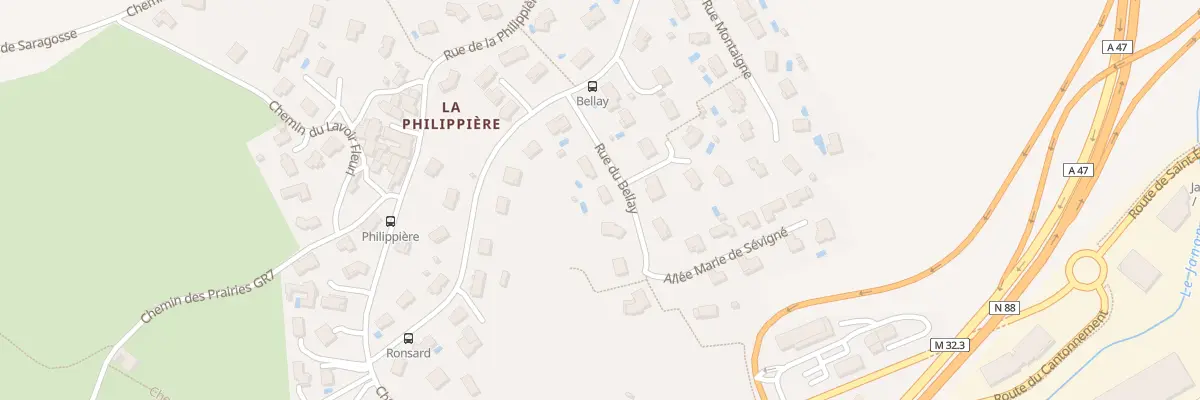 Plan du 6 Rue du Bellay à Saint-Chamond