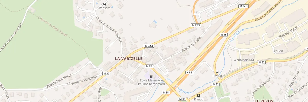 Plan du 5 Rte de la Varizelle à Saint-Chamond