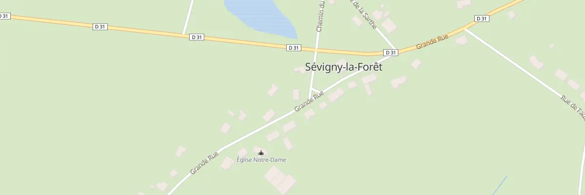 Plan du 10 Rue Grande Rue à Sévigny-la-Forêt