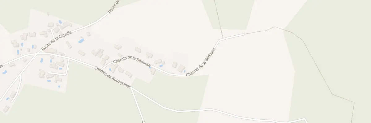 Plan du 223 Che de la Bédosse à Saint-Victor-des-Oules