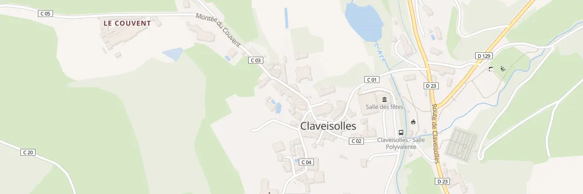 Plan du 5088 Le Bourg à Claveisolles
