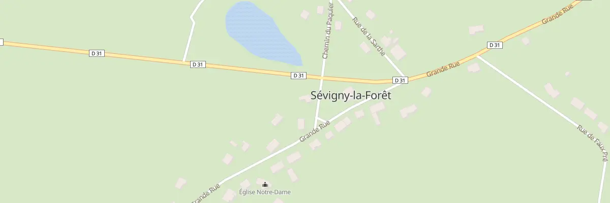 Plan du 1 Che du Paquier à Sévigny-la-Forêt