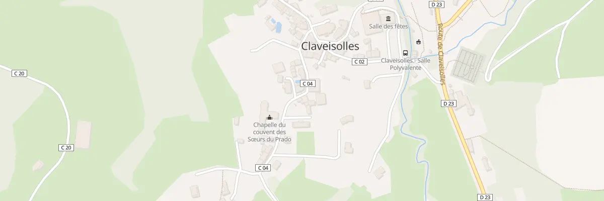 Plan du 129 Rue de la Manecanterie à Claveisolles
