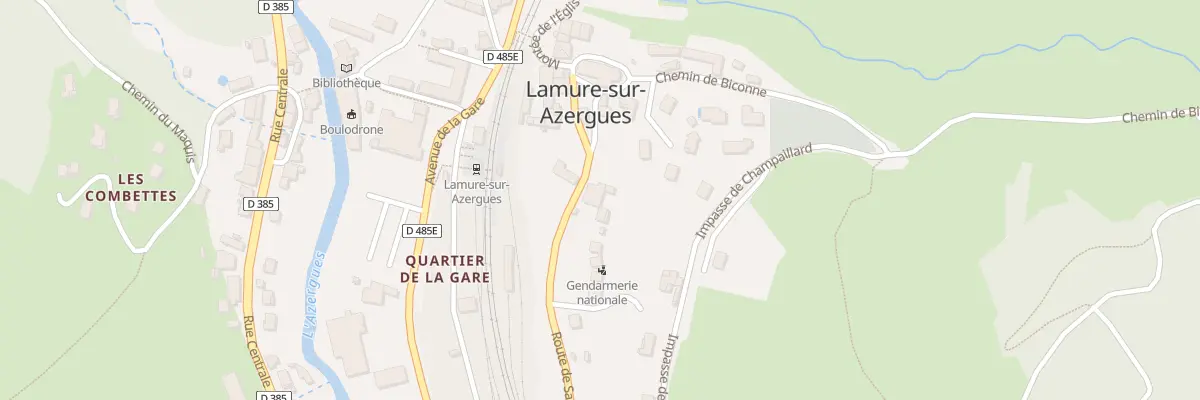 Plan du 105 Rte de Saint-Cyr à Lamure-sur-Azergues
