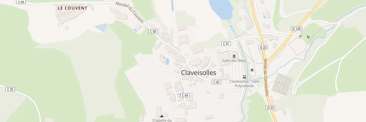 Plan du 6 Rue de la Manecanterie à Claveisolles