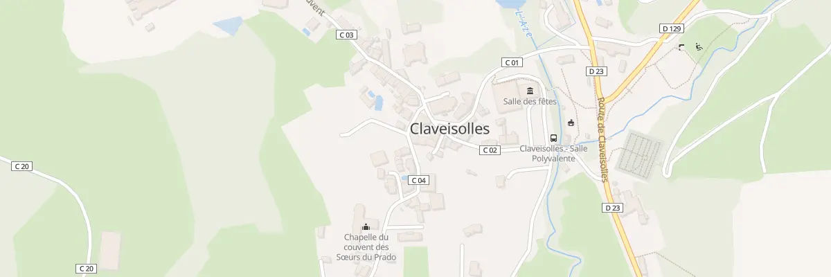 Plan du 5060 Le Bourg à Claveisolles