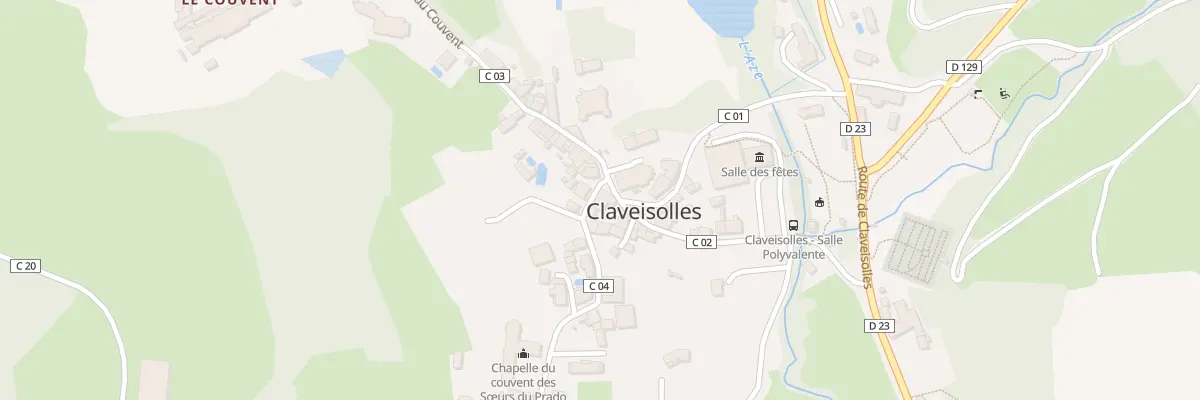 Plan du 17 Rue de la Manecanterie à Claveisolles