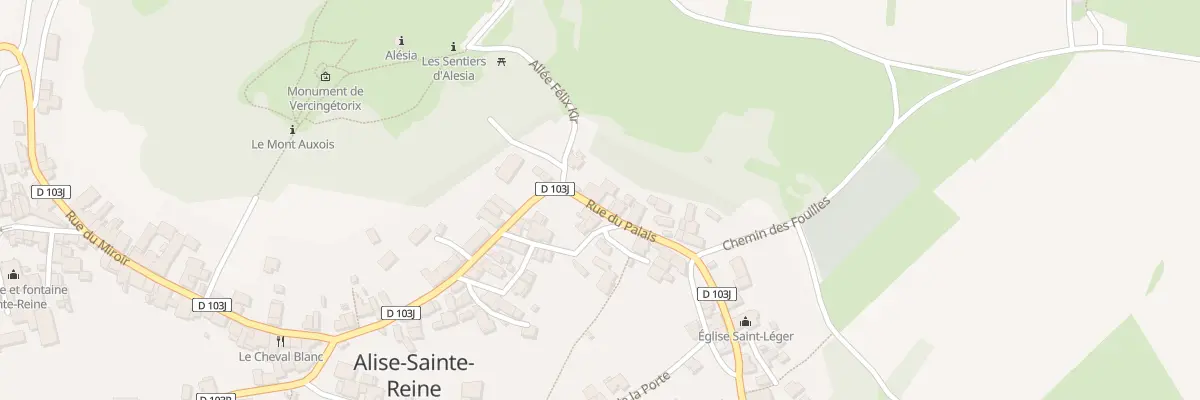 Plan du 3 Rue du Palais à Alise-Sainte-Reine