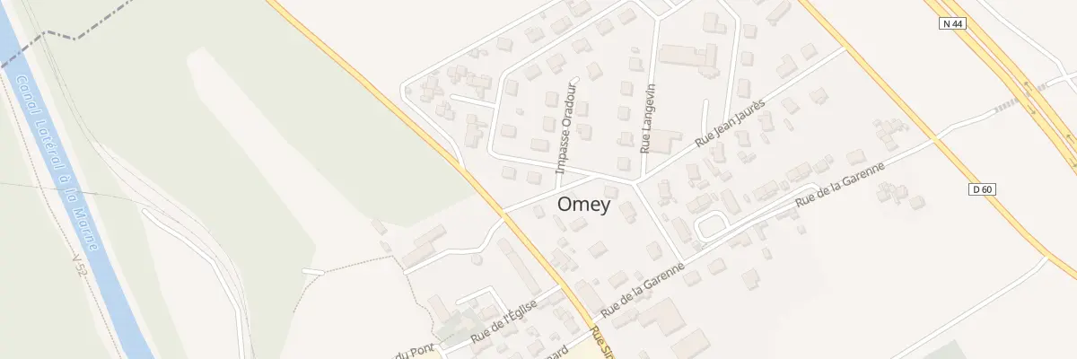 Plan du 2 Imp Fabien à Omey