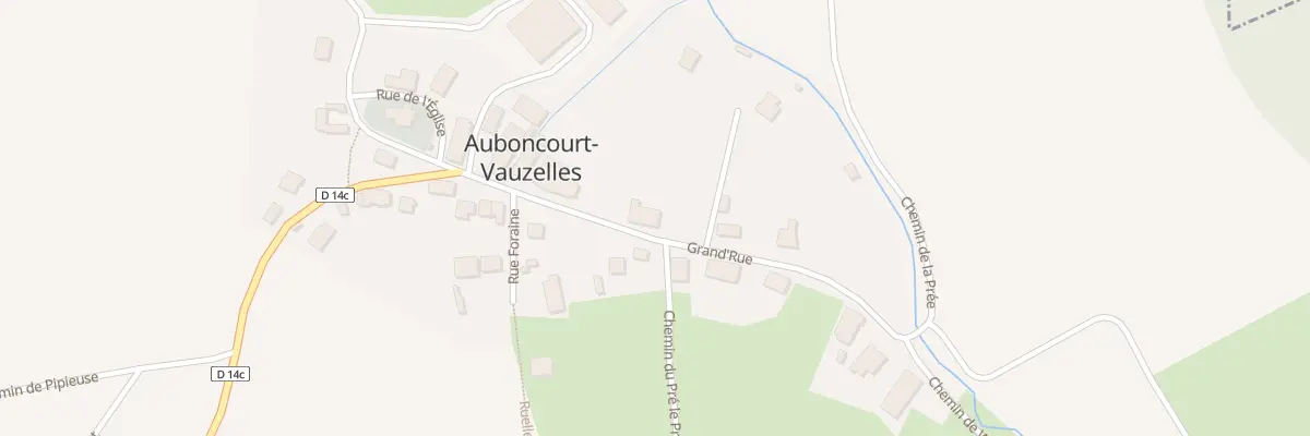 Plan du 11 Grand’rue à Auboncourt-Vauzelles