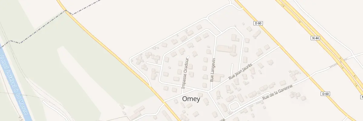 Plan du 4 Imp Oradour à Omey