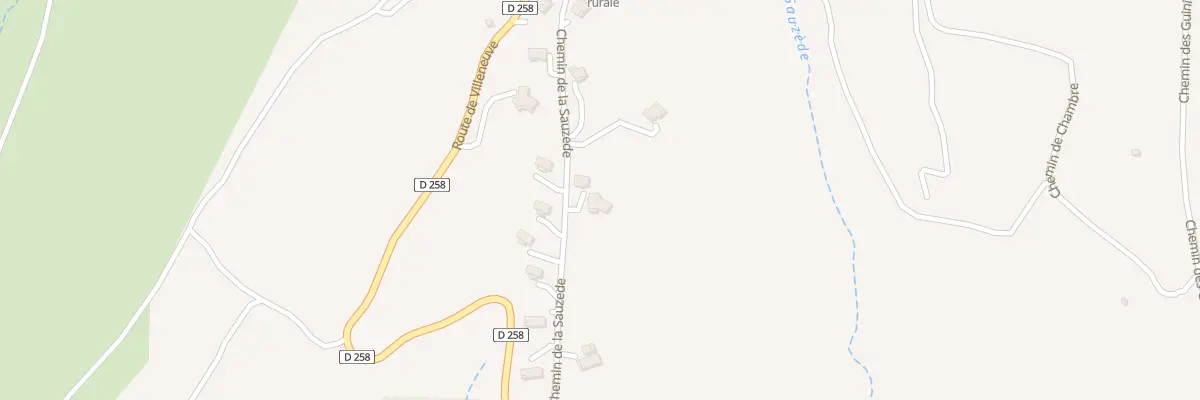 Plan du 305 Che de la Sauzede à Mirabel