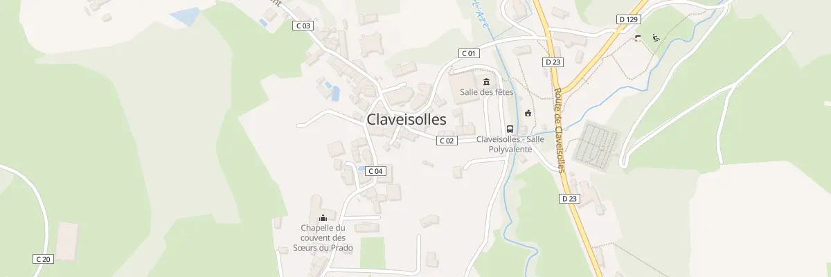 Plan du 5066 Le Bourg à Claveisolles
