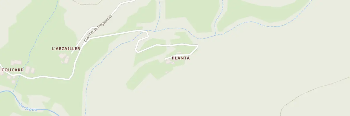 Plan du 505 Che de Planta à Rochepaule