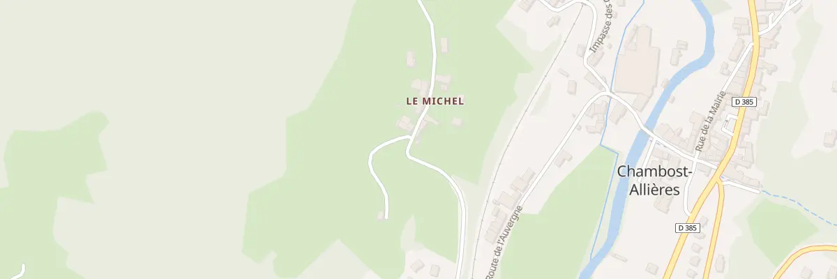 Plan du 220 Rte du Michel à Chambost-Allières