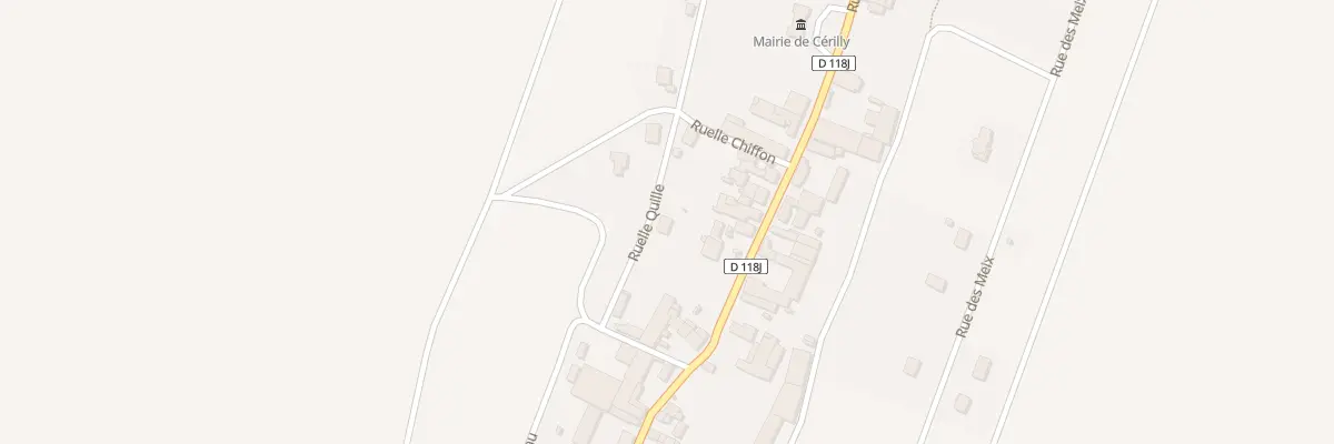 Plan du 3 Rle Quille à Cérilly
