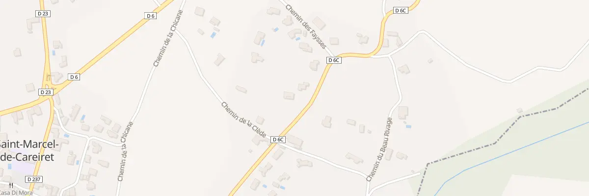 Plan du 5230 Rte de Bagnols à Saint-Marcel-de-Careiret