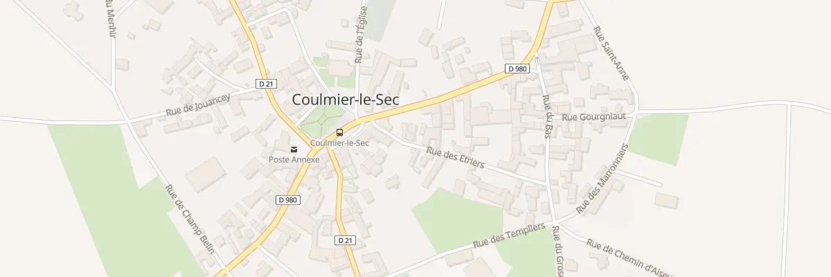Plan du 1 Rue des Etriers à Coulmier-le-Sec