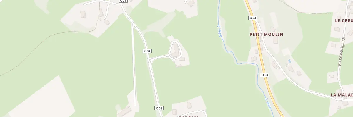 Plan du 5040 Fadoux à Claveisolles