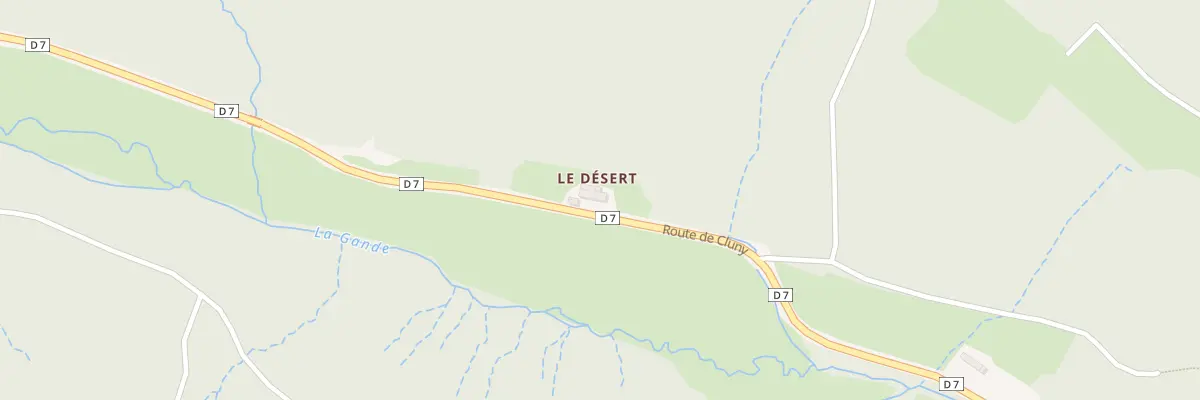 Plan du 5076 Le Desert à Pressy-sous-Dondin