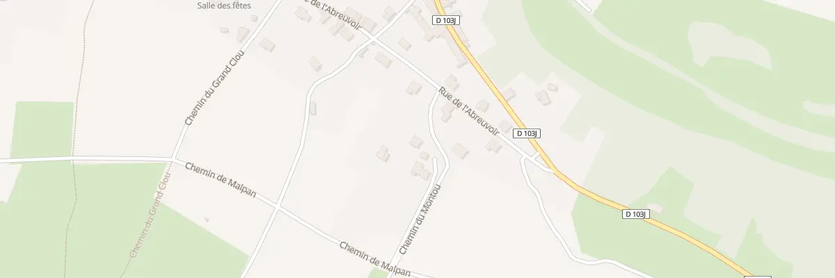 Plan du 2 Che du Montou à Alise-Sainte-Reine