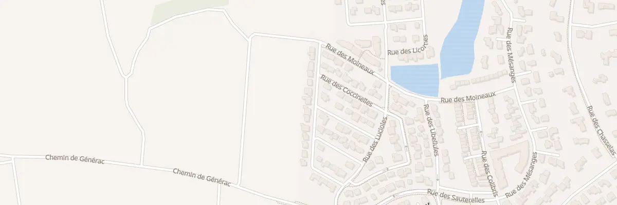 Plan du 91 Rue des Coccinelles à Bellegarde